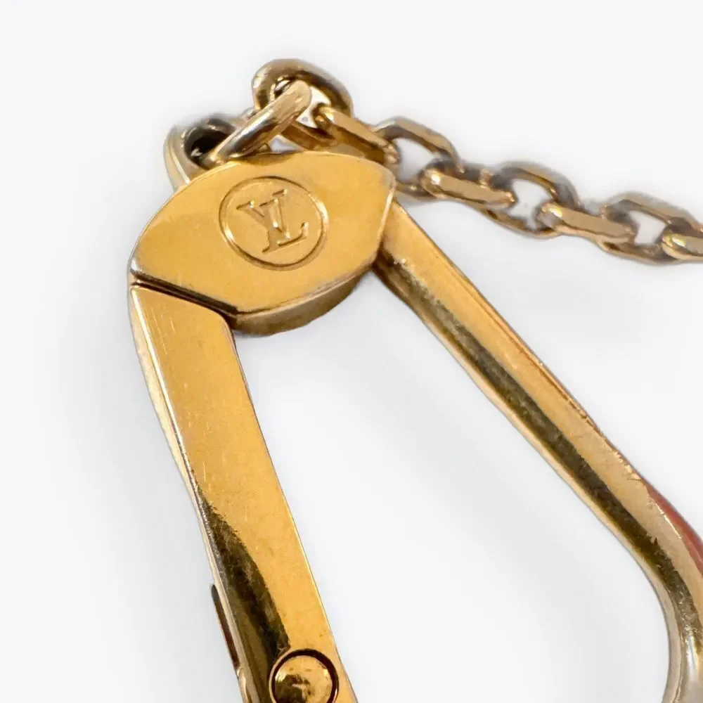 Louis Vuitton Bag Charm Pink Gold Pomme D’Amour Inclusion Speedy Keychain Auth